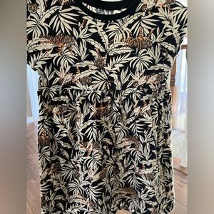 Zoo print toddler dress